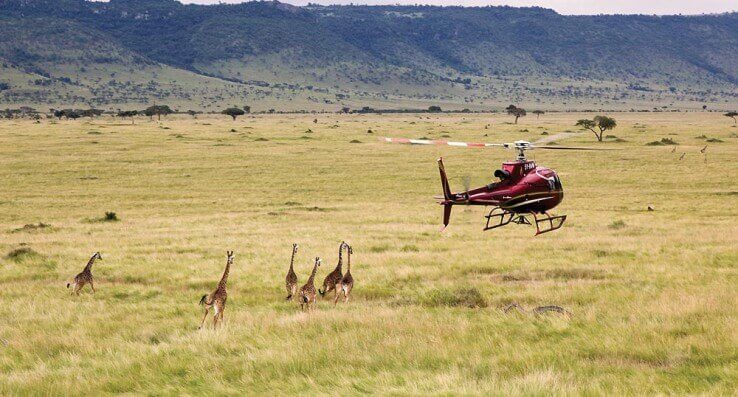 Masai Mara Helicopter Luxury safari kenya